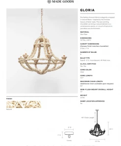 Made Goods Gloria Chandelier