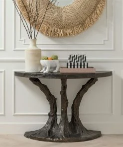 Made Goods Greta Console Antique Bronze Resin New Arrivals