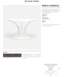 Made Goods Greta Console Antique Bronze Resin New Arrivals 9 Made Goods Greta Console Antique Bronze Resin New Arrivals