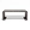 Made Goods New Arrivals Gustav Coffee Table Charcoal Faux Linen