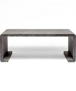Made Goods New Arrivals Gustav Coffee Table Charcoal Faux Linen