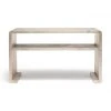 Made Goods New Arrivals Gustav Console Warm Silver Faux Linen 2 Made Goods New Arrivals Gustav Console Warm Silver Faux Linen
