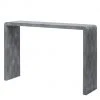 Made Goods New Arrivals Harlow Narrow Console Cool Grey Faux Shagreen
