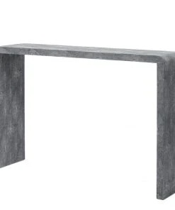 Made Goods New Arrivals Harlow Narrow Console Cool Grey Faux Shagreen