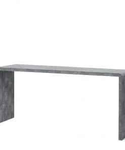 Made Goods Harlow 72" Console Cool Gray Faux Shagreen