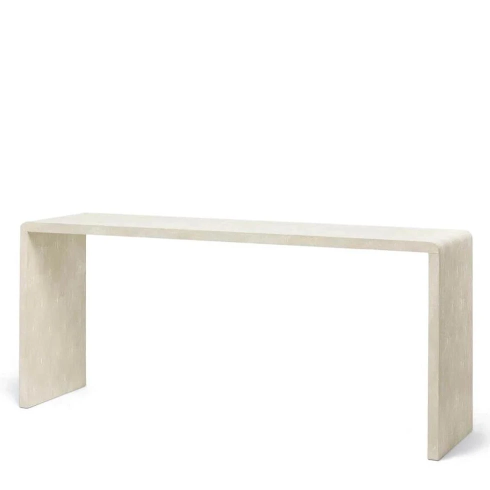 Made Goods Harlow 72" Console Ivory Faux Shagreen New Arrivals 3 Made Goods Harlow 72" Console Ivory Faux Shagreen New Arrivals