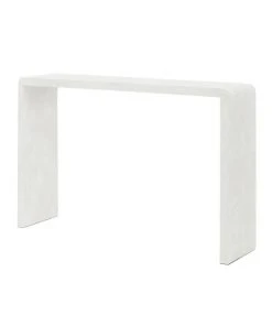 Made Goods New Arrivals Harlow Narrow Console Blanc