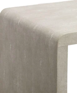 Made Goods New Arrivals Harlow Narrow Console Sand Faux Shagreen 4 Made Goods New Arrivals Harlow Narrow Console Sand Faux Shagreen