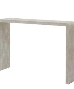 Made Goods New Arrivals Harlow Narrow Console Sand Faux Shagreen