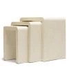 Made Goods Harlow Nesting Tables Ivory Faux Shagreen New Arrivals