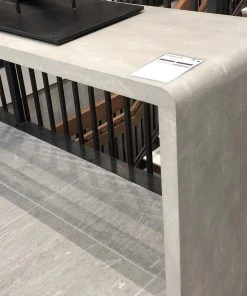 Made Goods Harlow 48" Console Sand Faux Shagreen