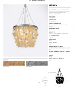 Made Goods Henry Chandelier Capiz Shell And Gold Metal New Arrivals 7 Made Goods Henry Chandelier Capiz Shell And Gold Metal New Arrivals