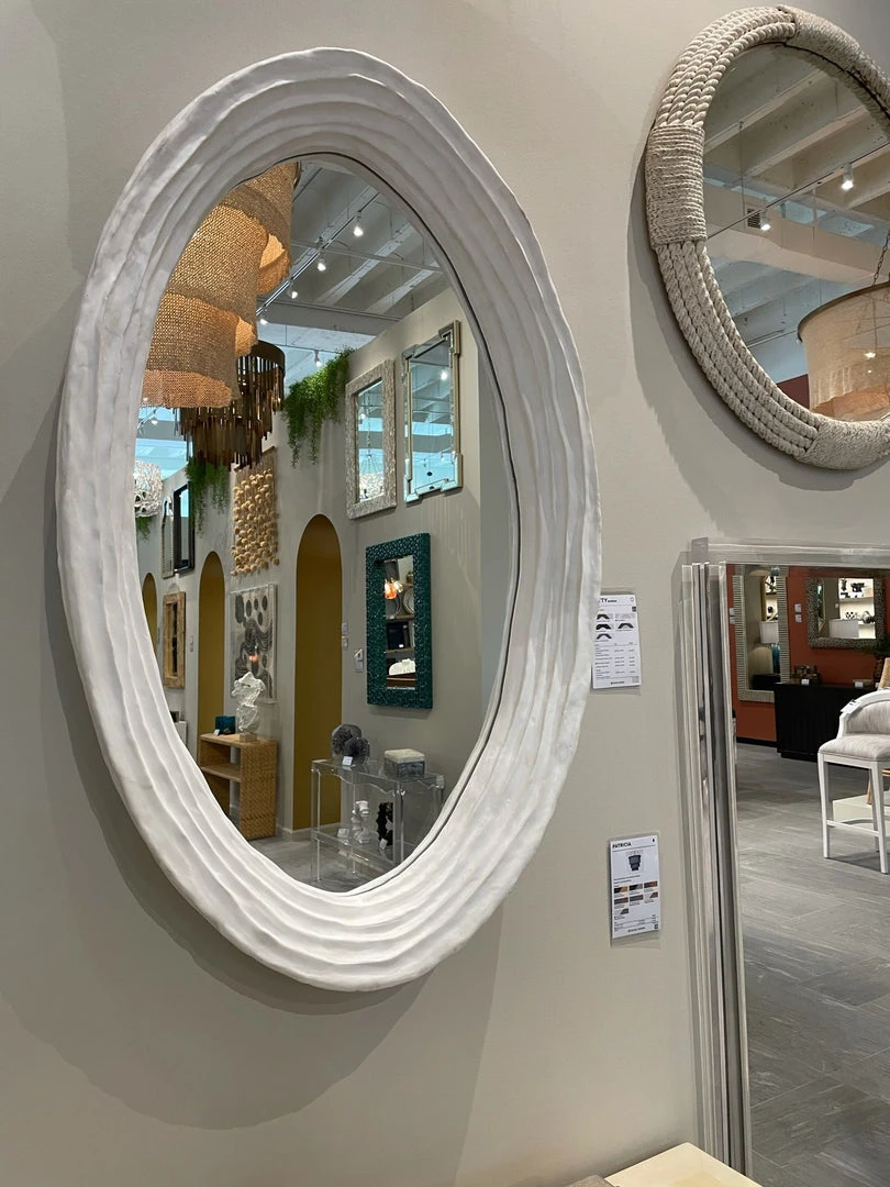 Made Goods New Arrivals Hetty Oval Mirror Flat White Resin 5 Made Goods New Arrivals Hetty Oval Mirror Flat White Resin