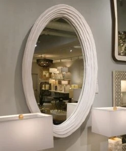 Made Goods New Arrivals Hetty Oval Mirror Flat White Resin 12 Made Goods New Arrivals Hetty Oval Mirror Flat White Resin