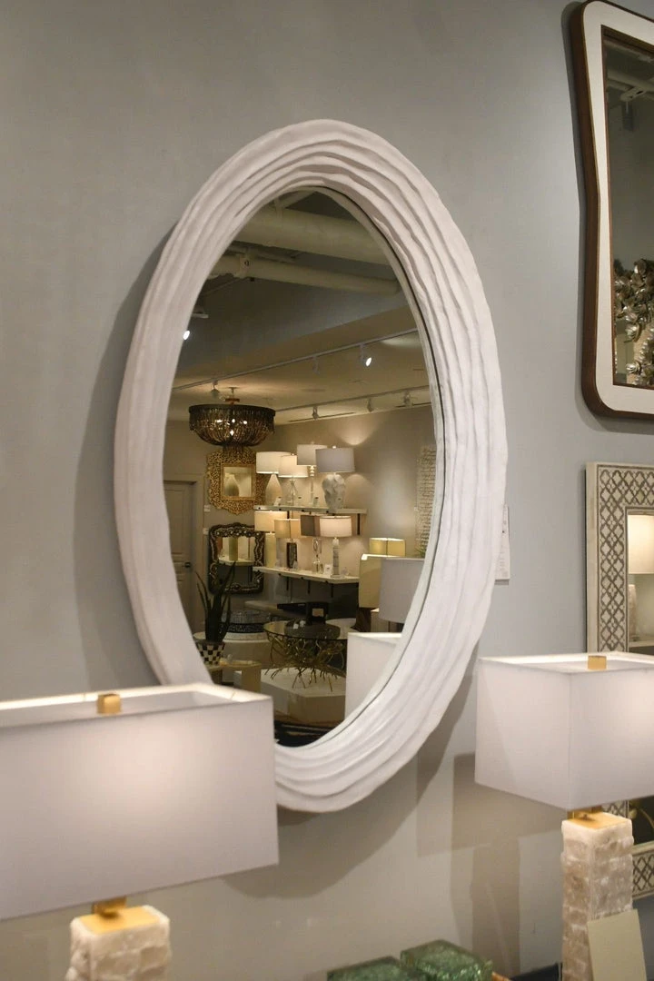 Made Goods New Arrivals Hetty Oval Mirror Flat White Resin 7 Made Goods New Arrivals Hetty Oval Mirror Flat White Resin