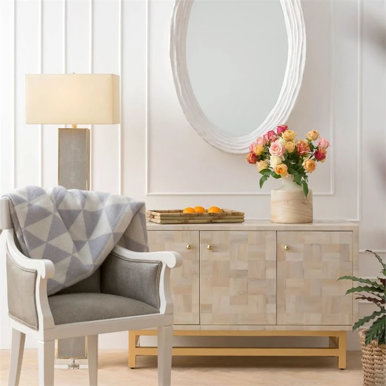 Made Goods New Arrivals Hetty Oval Mirror Flat White Resin 4 Made Goods New Arrivals Hetty Oval Mirror Flat White Resin