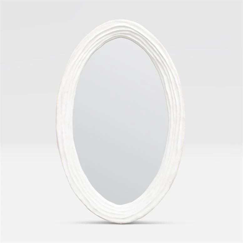 Made Goods New Arrivals Hetty Oval Mirror Flat White Resin 3 Made Goods New Arrivals Hetty Oval Mirror Flat White Resin