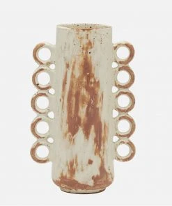 Made Goods New Arrivals Hollie Vase Rustic White Stoneware