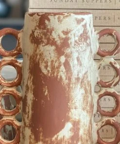 Made Goods New Arrivals Hollie Vase Rustic White Stoneware