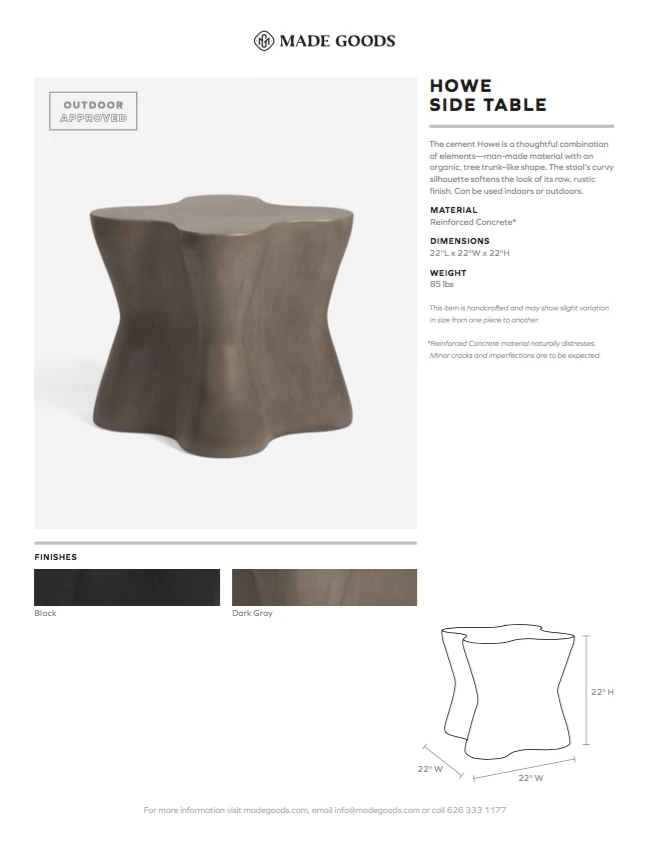 Made Goods Howe Side Table Black Concrete New Arrivals 11 Made Goods Howe Side Table Black Concrete New Arrivals