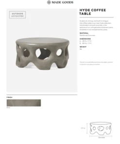 Made Goods Hyde Coffee Table Gray 9 Made Goods Hyde Coffee Table Gray