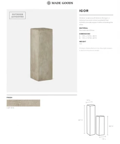 Made Goods New Arrivals Igor Pedestal 11 Made Goods New Arrivals Igor Pedestal