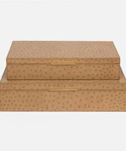 Made Goods Imani Box Set Of Two Oat Brown 12 Made Goods Imani Box Set Of Two Oat Brown