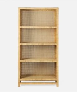Made Goods New Arrivals Isla Bookcase Peeled Natural Rattan