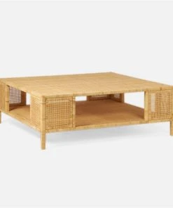 Made Goods New Arrivals Isla Coffee Table Natural Rattan