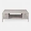 Made Goods Isla Coffee Table French Gray Rattan