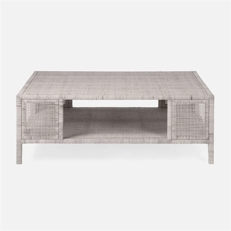 Made Goods Isla Coffee Table French Gray Rattan 3 Made Goods Isla Coffee Table French Gray Rattan