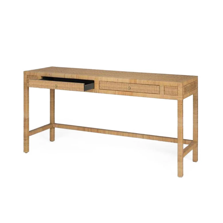 Made Goods New Arrivals Isla Console 60" Natural Peeled Rattan 6 Made Goods New Arrivals Isla Console 60" Natural Peeled Rattan