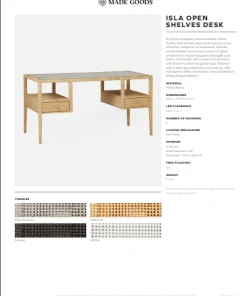 Made Goods New Arrivals Isla Open Shelves Desk Natural Peeled Rattan 17 Made Goods New Arrivals Isla Open Shelves Desk Natural Peeled Rattan