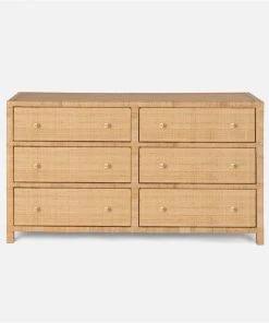 Made Goods Isla Dresser Natural Rattan 60"