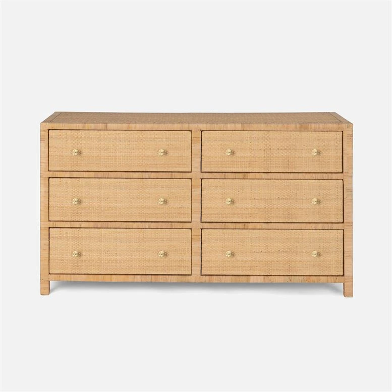 Made Goods Isla Dresser Natural Rattan 60" 3 Made Goods Isla Dresser Natural Rattan 60"