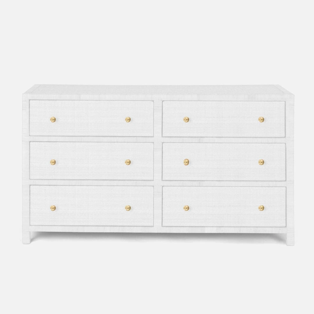 Made Goods New Arrivals Isla Dresser White Rattan 60" 3 Made Goods New Arrivals Isla Dresser White Rattan 60"