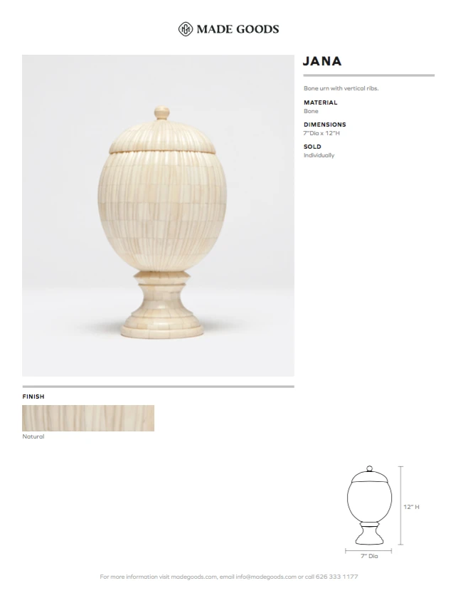 Made Goods Jana Urn Bone New Arrivals 4 Made Goods Jana Urn Bone New Arrivals