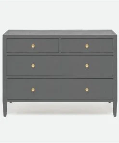 Made Goods New Arrivals Jarin 48" Dresser Graphite Faux Belgian Linen