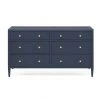 Made Goods Jarin 60" Dresser True Navy Faux Belgian Linen
