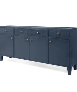 Made Goods New Arrivals Jarin Buffet True Navy Faux Belgian Linen