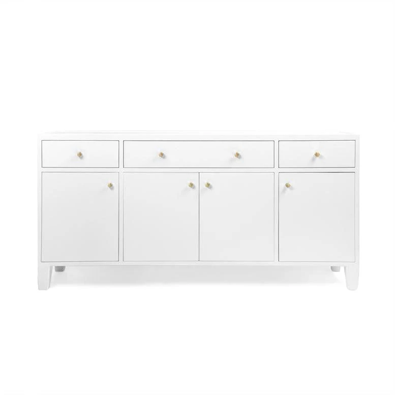 Made Goods Jarin Buffet Designer White Faux Belgian Linen New Arrivals 4 Made Goods Jarin Buffet Designer White Faux Belgian Linen New Arrivals