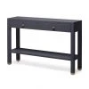 Made Goods Jarin Console Dark Navy Faux Belgian Linen New Arrivals