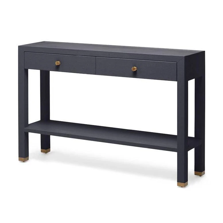Made Goods Jarin Console Dark Navy Faux Belgian Linen New Arrivals Made Goods Jarin Console Dark Navy Faux Belgian Linen New Arrivals
