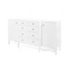 Made Goods Jarin Deep Drawer Buffet Designer White Faux Belgian Linen 1 Made Goods Jarin Deep Drawer Buffet Designer White Faux Belgian Linen