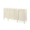 Made Goods Jarin Deep Drawer Buffet White Faux Belgian Linen New Arrivals 1 Made Goods Jarin Deep Drawer Buffet White Faux Belgian Linen New Arrivals