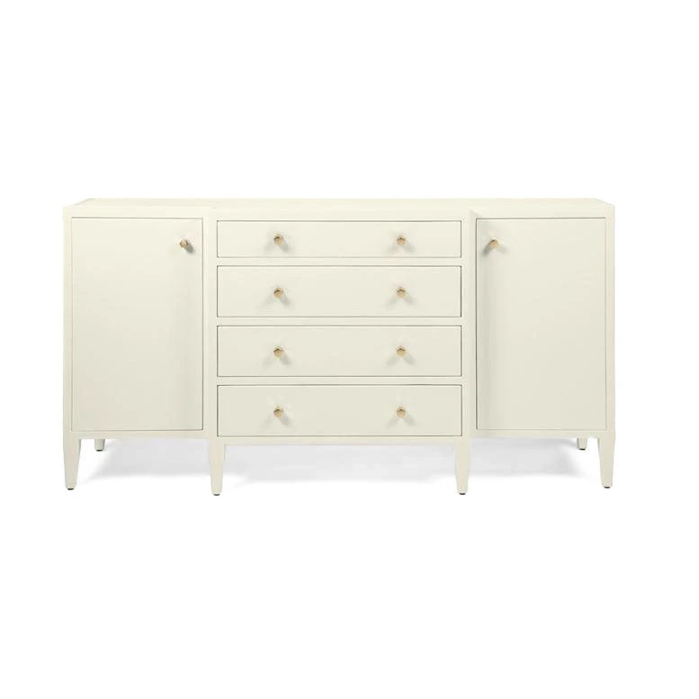 Made Goods Jarin Deep Drawer Buffet White Faux Belgian Linen New Arrivals 4 Made Goods Jarin Deep Drawer Buffet White Faux Belgian Linen New Arrivals