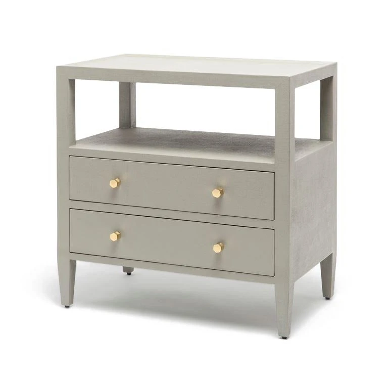 Made Goods Jarin Double Nightstand Light Gray Faux Belgian Linen 4 Made Goods Jarin Double Nightstand Light Gray Faux Belgian Linen