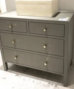 Made Goods Jarin 36" Dresser Light Gray Faux Belgian Linen