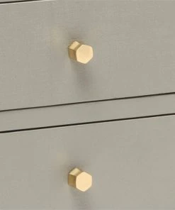 Made Goods Jarin 48" Dresser Light Gray Faux Belgian Linen