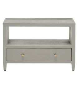 Made Goods Jarin Low Double Nightstand Light Gray New Arrivals
